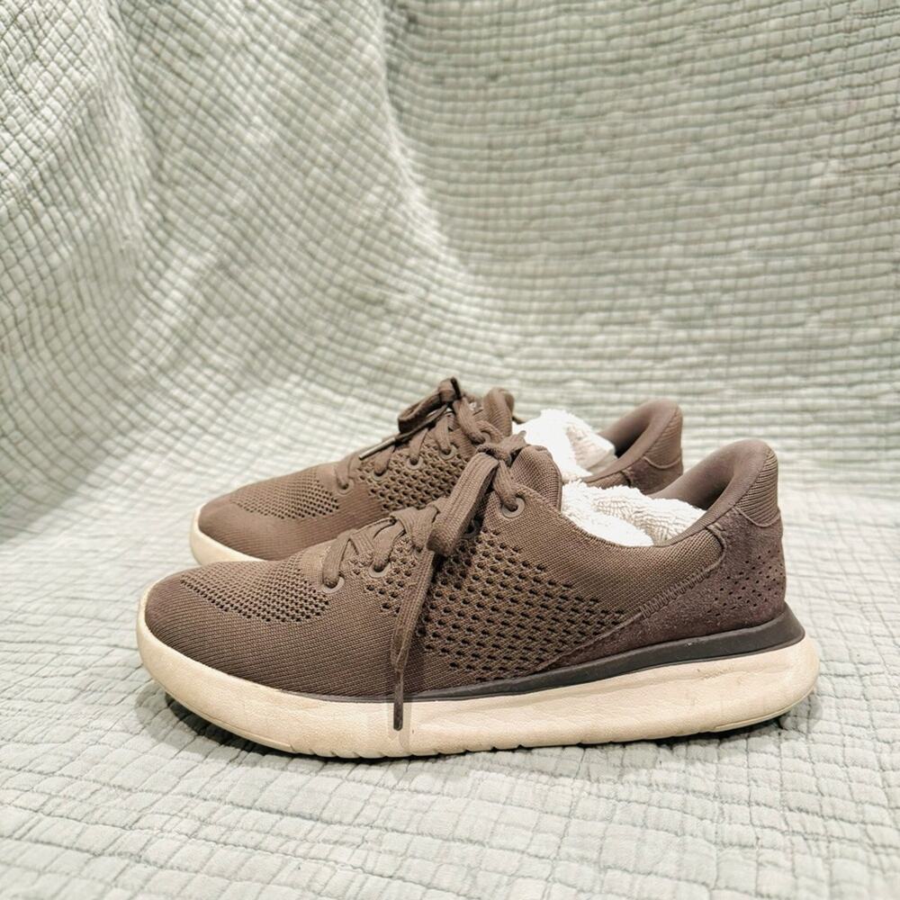 Kizik Lima Hands Free Shoes lace sneakers brown Toupe Woman’s 6